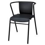 mi-ting стул (PVC сиденье PIC2C BK/BK)nitoli
