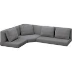 布張りローソファ3点セット(XL14 DGY) ニトリ