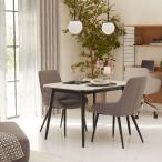 セラミックダイニングテーブルセット ASM001DT110 WH(Living in Comfort) 2人 幅110 ニトリ