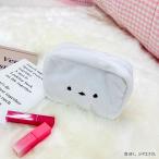 ぼく、シマエナガ。　ポーチ(ホワイト) ニトリ