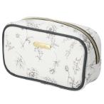 スクエアポーチ(BW花ラインアート) デコホーム ニトリ