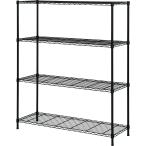 スチールラック(CUSTOM 幅115cm 3段 BK) シェルフ 本棚 ニトリ