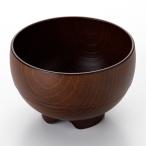 重ねて綺麗な汁椀(M ダークブラウン