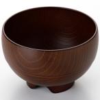 重ねて綺麗な汁椀(L ダークブラウン