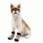  dog socks cat pohs mail service free shipping socks check pattern shoes did slip prevention rubber attaching interior knee-high socks small size dog medium sized dog large dog S-XL 1 set 4 sheets insertion 