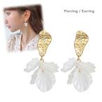 Yahoo! Yahoo!ショッピング(ヤフー ショッピング)ピアス 花びら 春夏 フラワー 揺れる 925シルバー ボリューム アクセサリー ホワイト ゴールド プレゼント