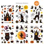  выгода Halloween настенный стикер 6 сиденье комплект наклейка окно украшение стена украшение учебное заведение праздник магазин внутри украшение DIY украшение стикер . женщина ... тыква летучая мышь 