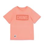 チャムス CHUMS キッズ ジュニア ロゴTシャツ 半袖 コットンT ピンク CH21-1280 90 100 110 120 130 25春夏