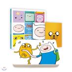 韓国のぬりえ本 フィンとジェイクのアドベンチャー・タイム カラーリングブック + アドベンチャータイム 50色 色鉛筆 + フィンとジェイク手帳 2冊 限定版セット