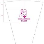 製菓 料理 絞り袋 ペストリーバッグ 16インチ（約40cm）MECCHA DEKORUDE（めっちゃデコるで） 1枚 厚手 フックつき 生クリームデコレーション