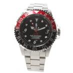 Yahoo! Yahoo!ショッピング(ヤフー ショッピング)【SALE50％OFF★PROJECT SR’ES】GMT STANDARD WATCH ACS00557 BLACK/RED セール プロジェクトエスアールエス メタルウォッチ シルバー 腕時計