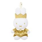 608577 miffy 70th アニバーサリー マスコットキーチェーン ぬいぐるみ Gold & Black ミッフィー 限定 ヌイグルミ