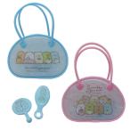  древесный уголь .ko...SK39138-39 солнечный X San-x товары Kids cosme щетка & зеркало .... комплект голубой . прекрасный .SHO-BI