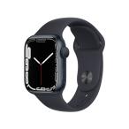 『新品保証開始済み』Apple Watch Series 7 GPSモデル 41mm MKMX3J/A [ミッドナイトスポーツバンド] ※アップル1年保証開始済み 送料無料