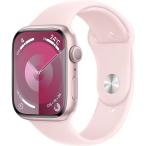 ショッピングapple watch 『新品』Apple(アップル) Apple Watch Series 9 GPSモデル 45mm MR9G3J/A [ピンク/ライトピンクスポーツバンド S/M]