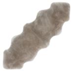 数量限定 ムートンラグ トープ 短毛 ハイグレード ムートンフリース 2匹物 約60cm×180cm 洗える シープスキン リアル 本物