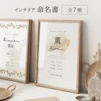 命名書 赤ちゃん 全7種 2枚セット おしゃれ 命名 台紙 オーダー 名前入れ 用紙のみ ニューボーンフォト かわいい 新生児 1歳 A4 プレゼント ギフト