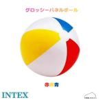 [59020] INTEX グロッシーパネルボール 赤/黄/青 屋外 庭 子供 水遊び プール ビニールプール インテックス 家庭用 巣ごもり おうち