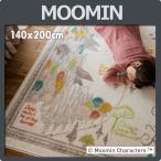 ショッピングムーミン ラグ 2畳 ムーミン ラグマット ラグ カーペット MOOMIN ムーミン谷の地図 140x200 防ダニ 日本製