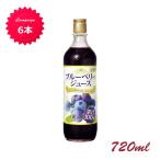 ブルーベリージュース100％ 720ml×6本 野田ハニー ブルーベリー ジュース フルーツジュース