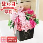 早割 母の日 プレゼント 2026 母の日ギフト 花 ギフト  70代 60代 メッセージカード ラグジュアリー シャボンボックス ( ピンク ) シャボンフラワー MU37-18C