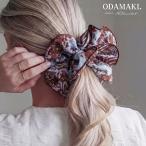 ショッピングシュシュ シュシュ 大きめ ボリューム ヘアゴム 大人 おしゃれ ニュアンス柄 ヘアアクセサリー 大人可愛い 上品 まとめ髪 ポニーテール レディース プレゼント