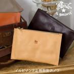 ショッピングイルビゾンテ イルビゾンテ　ポーチ　フラットジップポーチ クラッチバッグ　商品番号54162304195　IL BISONTE　日本正規取扱店　送料無料　ギフトラッピング無料