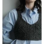  Anne n-kanuke кабель вязаный бюстье Cable Knit Bustier 62520506[id]