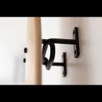 Skateboard Display Wall Mount Hanger, Black | SBW-A010-BK [ 鉄製スケートボードディスプレイウォールマウントハンガー ]