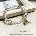 水晶 天然石 ブレスレット チャーム付き パワーストーンブレスレット お守り アクセサリー NOLITA