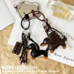 ダックスフンドチョコレート ロープストラップ カラビナ バッグチャーム キーホルダー キーリング マスコット NOLITA