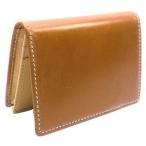 カードケース メンズ 革 名入れ グレンフィールド ブライドルレザー カードケース ブラウン No. 10090002