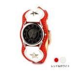 Yahoo! Yahoo!ショッピング(ヤフー ショッピング)腕時計 革 ケイシーズ（KCs） ウォッチブレス ナッシュビル プレーン レッド&ホワイト KIR503T