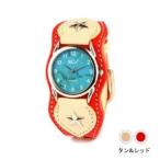 Yahoo! Yahoo!ショッピング(ヤフー ショッピング)腕時計 革 ケイシーズ（KCs） ウォッチブレス ナッシュビル プレーン タン&レッド KIR503D