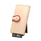 メンズ 長財布 革 ケイシーズ（KCs） インレイ&amp;オーバーレイ スターインレイ タン ウォレット KIW011TN