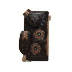 メンズ 長財布 革 ケイシーズ（KCs） クラフト モンタナ・アルチザン ブラック3トーン ディーエックス ウォレット KKW002BK3