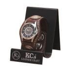 腕時計 ケイシーズ（KCs） エキゾチック スリーコンチョ カンゴタバック ウォッチブレス スムース オーストリッチ KPR502K