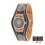 Yahoo! Yahoo!ショッピング(ヤフー ショッピング)腕時計 革 ケイシーズ（KCs） ツーコンチョ ブラック ウォッチブレス スタンプ KSR542C