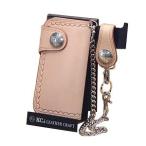 メンズ 長財布 革 ケイシーズ（KCs） スタンプ ライダース タン ウォレット ワン ハンドスタンプ KSW021TN