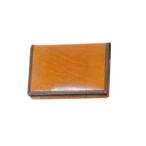 名刺入れ メンズ 革 名入れ ブリットハウス バッファローカーフ 名刺ケース キャメル BF-6013CM