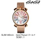 GaGa MILANO SLIM 46MM GOLD PLATED 5081.1格安セール