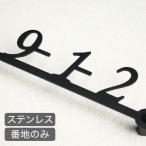 表札  ステンレス 戸建 立体 ステンレスレーザーカット表札 特別オプション・番地のみ