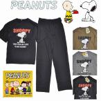 [ Peanuts PEANUTS] Snoopy хлопок . небо . верх и низ в комплекте короткий рукав футболка длинные брюки .... принт ввод relax wear 1-8060
