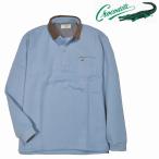 [ крокодил ] Polo футболка длинный рукав обратная сторона ворсистый воротник call переключатель большой размер осень-зима предмет 1002-28203