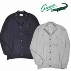 [クロコダイル] ニットカーディガン 長袖 前ボタンジャケット 綿毛混 大きいサイズ 秋冬物