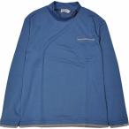 [ крокодил ] с высоким воротником длинный рукав Layered способ гладкий хлопок весна осень .. предмет LL размер 2 голубой 1502-25289