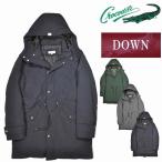 [クロコダイル] ダウンコート 長袖 ナイロンオックス ロング ジャケット コート フード付き  1504-38470