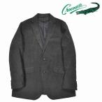 [クロコダイル] テーラードジャケット ポリエステルフランネル ブレザー キュプラ裏地 秋冬春　Mサイズ　1チャコール　1604-35403