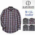 [アランドロン] シャツ 長袖 綿混 チ