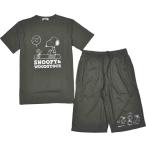  Snoopy принт ввод короткий рукав половина брюки верх и низ выставить . пот скорость .M размер хаки S1692-347KE